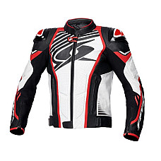 Jachete din piele sport SPYKE ARAGON EVO culoare negru fluorescent rosu alb marimea 48 110310 10135 48