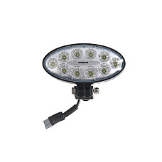 Lumina de lucru Lampa de lucru LED 12/24V 40W 4000lm numar elemente LED: 10 lungime: 176mm inaltime: 87mm adancime: 86mm cu conector Deutsch cu sirma de 05 m unghi de distributie a luminii 60 grade WESEM CRV1B.52302.01