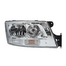 Far Headlamp R 2*LED/D1R/H7/PY21W electric with motor with daytime running light insert colour: chromium-plated MAN TGX I 09.16-09.21 ZKW 640.16-000.95