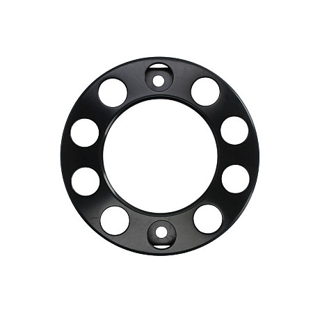 Capac roata Wheel cap front material: steel neagra number of holes: 10 Empty MAN E2000 MERCEDES ACTROS ACTROS MP2 / MP3 ACTROS MP4 / MP5 ANTOS AROCS ATEGO ATEGO 2 AXOR AXOR 2 ECONIC CLAMP CL10HOLE BLACK