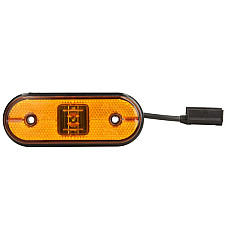Lampa gabarit Outline marker lights L/R UNIPOINT I orange LED height 44mm width 119mm depth 18mm surface hose length 500 no hanger 24V connector: CLICK-IN UNIPOINT I ASPOCK A31-2104-017