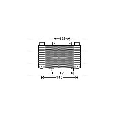 Intercooler, compresor Supply air cooler FORD RANGER MAZDA BT-50 2.5D/3.0D 05.06-12.15 AVA COOLING MZA4250 AVA