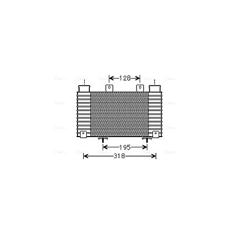 Intercooler, compresor Supply air cooler FORD RANGER MAZDA BT-50 2.5D/3.0D 05.06-12.15 AVA COOLING MZA4250 AVA