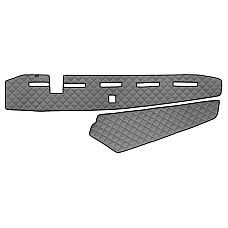 Material pentru plansa de bord Covoras de bord gaura senzorului de proximitate gri Piele matlasata EKO ECO-LEATHER Q VOLVO FH II FH16 II 03.14- F-CORE F-CORE FD09 GRAY