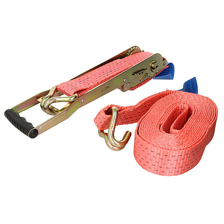 Chinga fixare Transporting belt 6m/55+05m ERGO2 rated voltage power Stf: 550daN strength: 2500/5000daN with a a ratchet CARGOPARTS PK06M-01-5T-LH/2
