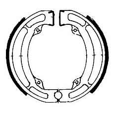Saboti frana fata/rear 110x25mm cu arcuri SUZUKI RM, TS 50/80 1980-1997 FERODO FSB723