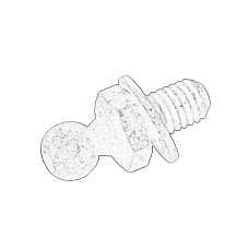 Brida amortizor pneumatic Gas spring bracket L/R ball pin  SKODA FABIA II OCTAVIA I OCTAVIA II 09.96-12.14 OE SKODA 1U6 827 439B