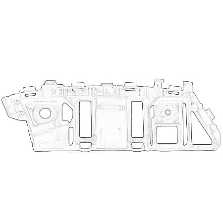 Suport, bara protectie Suport bara Fata Dreapta latura plastic VW TIGUAN 1.4/2.0/2.0D 09.07-07.18 OE VW 5N0 807 184D