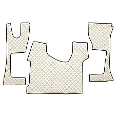 Covor compartiment picioare F-CORE pe intregul etaj cantitate in set 3 szt. material - piele matlasata eko culoare - sampanie cabina ingusta 230 cm MERCEDES ACTROS MP4 / MP5 07.11- F-CORE F-CORE FL34 CHAMP