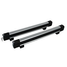 Suport de schi si snowboard Ski and snowboard holder SnowPack 2pcs width 75cm max number of skies/snowboards: 6 no. of snowboards: 4 locked with a key fits beams: SlideBar SquareBar WingBar THULE THU 732600