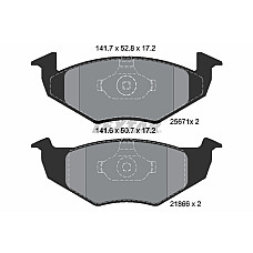 Set placute de frana VW GOL V GOL VI GOL VII GOL VIII SAVEIRO V 1.0ALK/1.6/1.6ALK 07.08- TEXTAR 2567101