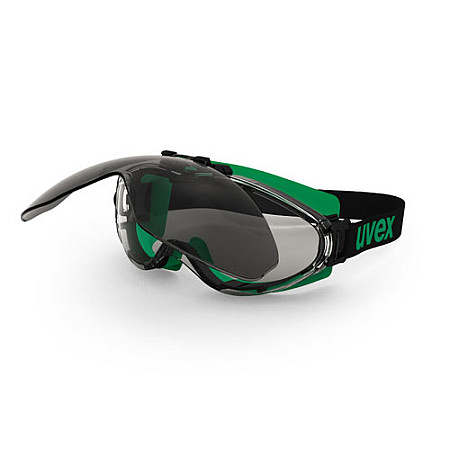 Protectia ochilor si fetei Protective glasses overspectacles/welding UV 400 lens colour: transparent stadards: EN 166 EN 169 EN 170 colour: Black/Green UVEX 9302.045