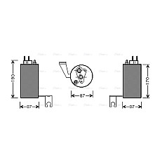 Uscator,aer conditionat Air conditioning drier CHRYSLER PT CRUISER 1.6-2.4 06.00-12.10 AVA COOLING CRD084 AVA