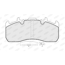 Set placute de frana Fata/Spate MERITOR numar WVA: 29173 29203 29272 RVI D MIDLUM VOLVO FH FH16 FL II FL III D13A400-DXi7 09.05- BERAL BCV29173TK