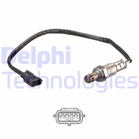 Sonda lambda 450mm CHEVROLET EPICA DACIA DOKKER DOKKER EXPRESS/MINIVAN DUSTER LOGAN LOGAN II LOGAN MCV II SANDERO SANDERO II NISSAN X-TRAIL I 0.9-2.2D 06.01- DELPHI ES21060-12B1