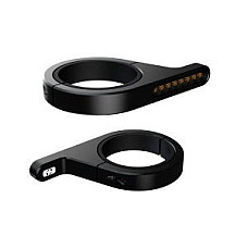Semnalizare CNC assembled on motorbike fork, a set of 2 indicators, indicator colour: neagra, 6W OXFORD EL367