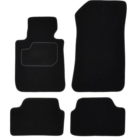 Covoras podea textil Floor mats Velours 4 pcs front/rear set colour neagra BMW 1 E87 06.04-06.11 Saloon MAMMOOTH MMT A041 BM10 PRM 01