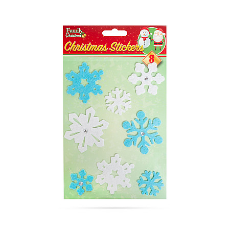 Set de autocolante de psl 3D, fulgi de zpad - 15 x 20 cm - 8 buc / pachet