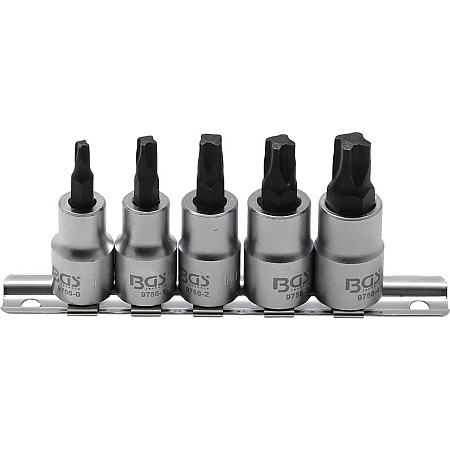 Set Biti | 10 Mm (3/8") | Profil 4 Laturi (Pentru Mts-Mortorq) Mts0 - Mts04 | 5 Piese