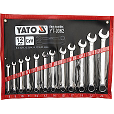 Set Chei Combinate Satinate 8-24Mm, 12 Buc YATO YT-0362