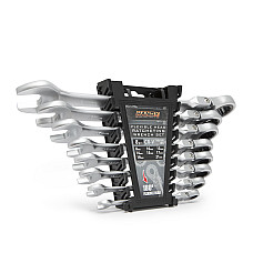 Set Chei fixe cu clichet si cap rabatabil 8,10,13,14,15,17,19,21 mm