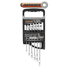 Set chei combinate - fix/inelar, cu clichet, 6 piese, 8,10,13,14,15,17 mm