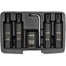 YT-1157 Set Chei Tubulare De Impact, 6 Buc, M12-M18, 3/4"