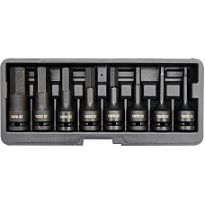YT-1066 Set 8 Chei Tubulare De Impact, Hexagonale, 1/2"