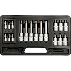 YT-7751 Trusa Biti 18 Buc, 1/4"-1/2"