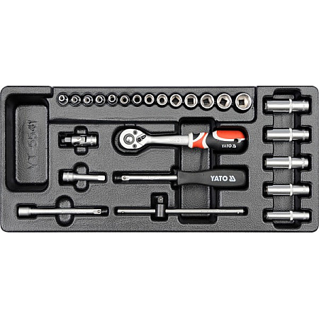 Set Tubulare+Clichet 25 Buc, 3.5-14Mm, Pentru Yt-5530 YATO YT-5541