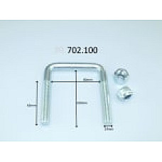 Brida arc Leaf spring shackle 100mm M14  CITROEN C25 FIAT DUCATO PEUGEOT J5 1.8-2.5D 09.81-05.94 LS GERMANY 702100-LS