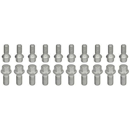 Trusa de montare a jantei de aliaj Fitting kit BOLT-KIT B SPHERICAL M14x15x27 R14 K17 LS17D27R14 1 kit / 4 wheels - B/N qty 20 MAK MAK 8000000962
