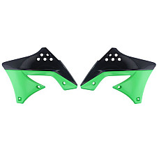 Kituri de plastic Radiator covers colour Black/Green KAWASAKI KX 250 2009-2012 CEMOTO 8412800008 CEM