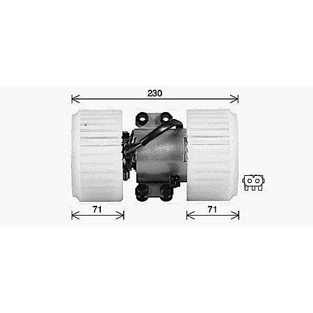 Electromotor, ventilatie interioara Suflanta de aer BMW 5 E39 7 E38 X5 E53 2.0-4.4 03.94-10.06 AVA COOLING BW8614 AVA