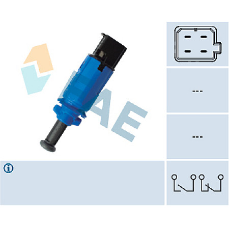Comutator lumini frana Intrerupator frana SMART CABRIO CITY-COUPE CROSSBLADE FORTWO 07.98- FAE FAE24910