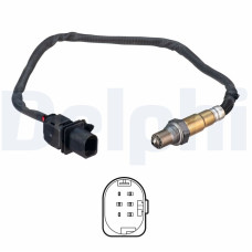 Sonda lambda 561mm ALFA ROMEO GIULIETTA FIAT 500X DOBLO TIPO JEEP RENEGADE 1.6D/2.0D 01.10- DELPHI ES21197-12B1