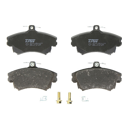 Set placute de frana Fata cu suplimente cu suruburi de ghidare a etrierului de frana VOLVO S40 I V40 MITSUBISHI CARISMA 1.3-2.0 07.95-06.06 TRW AUTOMOTIVE GDB1313