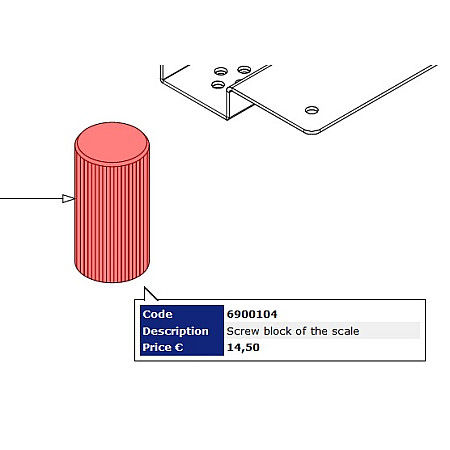 Unelte pentru intretinerea sistemului de  A/C scales locking system wrench  a/C station model: KONFORT 705R KONFORT 707R TEXA TEX 6900104
