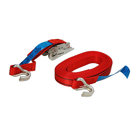Chinga fixare Transporting belt with a ratchet number of hooks: 2 pcs 8m/77+03m rated voltage power Stf: 40daN strength: 400daN CARGOPARTS PK08M-02-0.4T