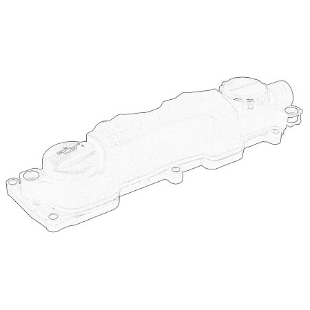 Culbutor Capac Rocker cover with cover gasket with oil filler plug VOLVO C30 S40 II S80 II V50 V70 III CITROEN BERLINGO BERLINGO MULTISPACE BERLINGO/MINIVAN C2 C3 I C3 II C3 PICASSO 1.6D 10.03- OE FIAT 9651815680