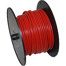 Cablu de alimentare Kabel elektryczny przewod FLY dawny FLK izolacja z tworzywa sztucznego PCW na szpulach do odwijania 25 mm2 czerwony 50 m DRESSELHAUS 4677/776/06 2.5