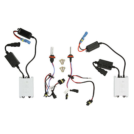 Kit Xenon HID Set tip sursa de lumina H8 Culoare alb max 4300K ??tensiune transformator 12V CANBUS SLIM fara E MARK nu se foloseste pe drumurile publice omologare SPEEDMAX TUOLOH8CANSLIM 4300K