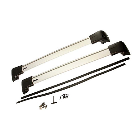 Bara portbagaj, plafon Rack beam with supports 2 pcs aluminium length: 816 cm payload: 75 kg Silver requires a mounting kit THULE WingBar Edge 959100 THULE THU 9591
