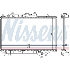 Radiator, racire motor Radiator motor  KIA SEPHIA 1.5/1.6/1.8 NISSENS NIS 63390