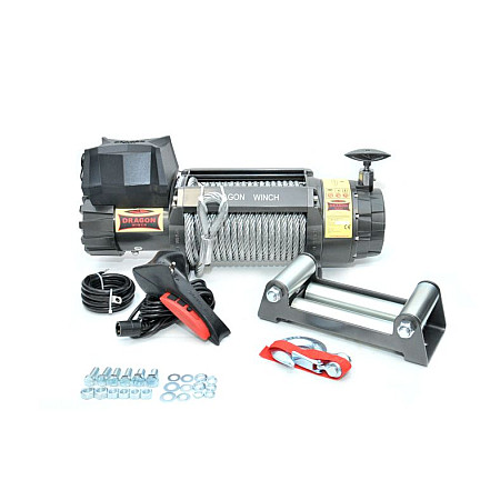 Troliu pentru vehicul off-road Off-road vehicle winch Highlander towed weight 6803kg 9HP voltage 12V  transmission 3-step planetary reduction 358:1 rope type: steel 31m brake type dynamic DRAGON WINCH DWH15000HD