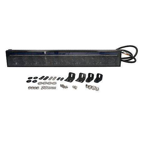 Far Universal long range LED 12 24V width 538mm height 98mm depth 942mm transparent aluminium neagra blue light high beam flash wire PANTERA WAS 1586 W2232