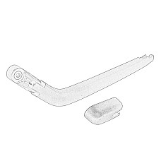 Brat ghidaj, stergator parbriz Bratul / capacul stergatorului Spate pentru caroserie break TOYOTA COROLLA KOMBI 01.02-10.07 OE TOYOTA 85241-28070