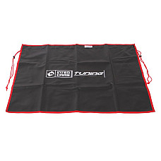 Accesorii moto Husa protectie 1buc negru 8 magneti ferita cabluri + opritoare pentru caroserie din aluminiu aripi IC Material tuning piele ecologica Dimensiune 74 mm IZI MATA FULL TU