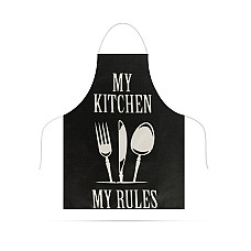or de buctrie - 68 x 52 cm - My kitchen, My rules! (negru)
