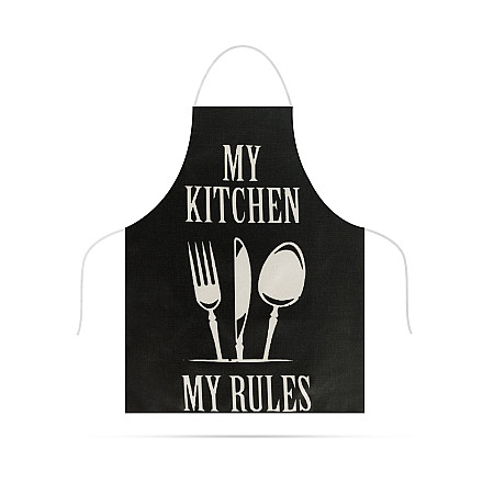 or de buctrie - 68 x 52 cm - My kitchen, My rules! (negru)